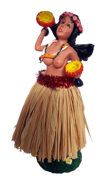 Wackel Hula Mädchen Figur (16cm) - oben ohne